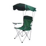 Maxbell Folding Chair with Shade Canopy Portable for Sporting Events Garden Fishing Green