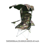 Maxbell Folding Chair with Shade Canopy Portable for Sporting Events Garden Fishing Camouflage