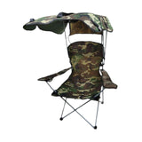 Maxbell Folding Chair with Shade Canopy Portable for Sporting Events Garden Fishing Camouflage