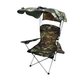 Maxbell Folding Chair with Shade Canopy Portable for Sporting Events Garden Fishing Camouflage