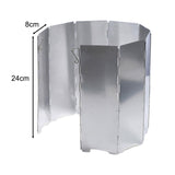 Maxbell Camping Stove Windscreen Folding Wind Screen for Camp Furnace Cooking Cooker