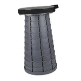 Maxbell Folding Seat Adjustable Portable Telescoping Seat for Indoor Camping Fishing Grey