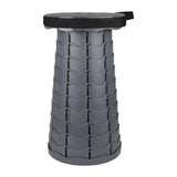 Maxbell Folding Seat Adjustable Portable Telescoping Seat for Indoor Camping Fishing Grey