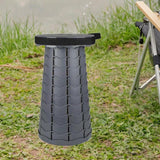 Maxbell Folding Seat Adjustable Portable Telescoping Seat for Indoor Camping Fishing Grey