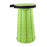Maxbell Folding Seat Adjustable Portable Telescoping Seat for Indoor Camping Fishing Green
