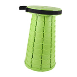 Maxbell Folding Seat Adjustable Portable Telescoping Seat for Indoor Camping Fishing Green