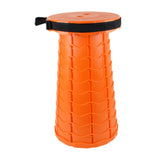 Maxbell Maxbell Folding Seat Adjustable Portable Telescoping Seat for Indoor Camping Fishing Orange