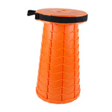 Maxbell Maxbell Folding Seat Adjustable Portable Telescoping Seat for Indoor Camping Fishing Orange