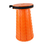 Maxbell Maxbell Folding Seat Adjustable Portable Telescoping Seat for Indoor Camping Fishing Orange