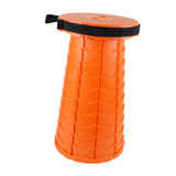 Maxbell Maxbell Folding Seat Adjustable Portable Telescoping Seat for Indoor Camping Fishing Orange