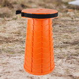 Maxbell Maxbell Folding Seat Adjustable Portable Telescoping Seat for Indoor Camping Fishing Orange