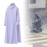 Maxbell Hooded Rain Poncho Lightweight Portable Rain Coat for Bike Riding Motorcycle Length 138cm