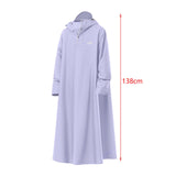 Maxbell Hooded Rain Poncho Lightweight Portable Rain Coat for Bike Riding Motorcycle Length 138cm