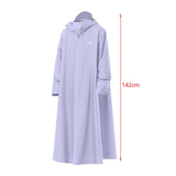 Maxbell Hooded Rain Poncho Lightweight Portable Rain Coat for Bike Riding Motorcycle Length 142cm