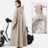 Maxbell Rain Poncho Long Sleeve Rain Cape Rainwear for Riding Sporting Event Outdoor XL