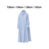 Maxbell Rain Poncho Reusable Long Raincoat for Travel Backpacking Outdoor Activities 130cm