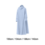 Maxbell Rain Poncho Reusable Long Raincoat for Travel Backpacking Outdoor Activities 130cm
