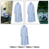 Maxbell Rain Poncho Reusable Long Raincoat for Travel Backpacking Outdoor Activities 130cm