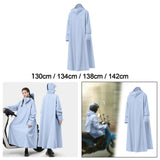 Maxbell Rain Poncho Reusable Long Raincoat for Travel Backpacking Outdoor Activities 130cm