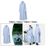 Maxbell Rain Poncho Reusable Long Raincoat for Travel Backpacking Outdoor Activities 130cm