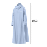 Maxbell Rain Poncho Reusable Long Raincoat for Travel Backpacking Outdoor Activities 138cm