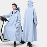 Maxbell Rain Poncho Reusable Long Raincoat for Travel Backpacking Outdoor Activities 142cm