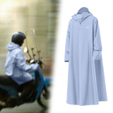 Maxbell Rain Poncho Reusable Long Raincoat for Travel Backpacking Outdoor Activities 142cm