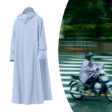 Maxbell Rain Poncho Reusable Long Raincoat for Travel Backpacking Outdoor Activities 142cm