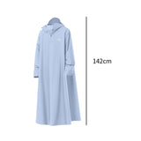 Maxbell Rain Poncho Reusable Long Raincoat for Travel Backpacking Outdoor Activities 142cm