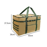 Maxbell Grill Carrying Bag Multipurpose Griddle Carry Bag for Hiking BBQ Backpacking 81L Khaki