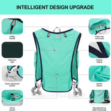 Maxbell Hydration Backpack Pack Outdoor Running Vest Running Hydration Vest Backpack Green