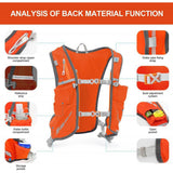 Maxbell Hydration Backpack Pack Outdoor Running Vest Running Hydration Vest Backpack Orange