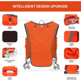 Maxbell Hydration Backpack Pack Outdoor Running Vest Running Hydration Vest Backpack Orange