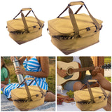 Maxbell Camping Storage Bag Carrier Tote Folding Tool Bag for Beach Barbecue Camping 40cmx30cmx30cm