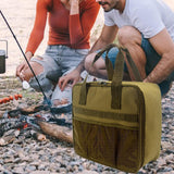 Maxbell Gas Tank Storage Bag Anti Collision Protective Bag for Picnic Travel Outdoor Khaki