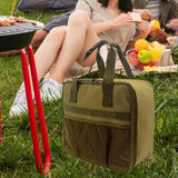 Maxbell Gas Tank Storage Bag Anti Collision Protective Bag for Picnic Travel Outdoor Khaki