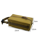 Maxbell Outdoor Camping Tissue Box Wipe Toilet Paper Tissue Bag for Home Car Travel Brown