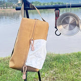 Maxbell Outdoor Camping Tissue Box Wipe Toilet Paper Tissue Bag for Home Car Travel Brown