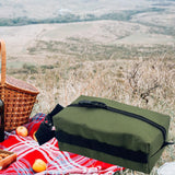 Maxbell Outdoor Camping Tissue Box Wipe Toilet Paper Tissue Bag for Home Car Travel Dark Green