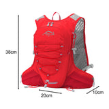 Maxbell Hydration Backpack Adjustable Hydration Pack for Outings Outdoor Backpacking Red