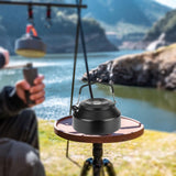 Maxbell Camping Water Kettle 1.35L Cooking Teakettle for Camp Mountaineering Fishing Black