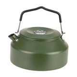Maxbell Camping Water Kettle 1.35L Cooking Teakettle for Camp Mountaineering Fishing Dark Green