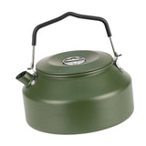 Maxbell Camping Water Kettle 1.35L Cooking Teakettle for Camp Mountaineering Fishing Dark Green