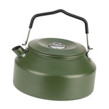 Maxbell Camping Water Kettle 1.35L Cooking Teakettle for Camp Mountaineering Fishing Dark Green