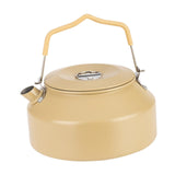 Maxbell Camping Water Kettle 1.35L Cooking Teakettle for Camp Mountaineering Fishing Khaki