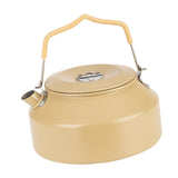Maxbell Camping Water Kettle 1.35L Cooking Teakettle for Camp Mountaineering Fishing Khaki