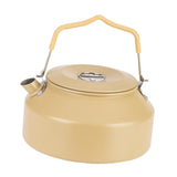 Maxbell Camping Water Kettle 1.35L Cooking Teakettle for Camp Mountaineering Fishing Khaki