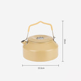 Maxbell Camping Water Kettle 1.35L Cooking Teakettle for Camp Mountaineering Fishing Khaki