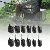 Maxbell 12x Fishing Cage Feeder Outdoor Fishing Lures Cage for Crawdad Crayfish Prawn