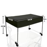 Maxbell Removable Awning Canopy with Rods Attachment for Folding Cart Camping Picnic M and Black